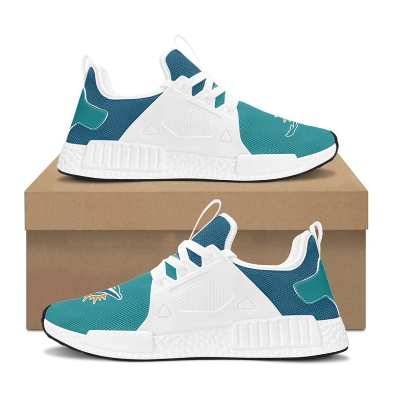 Women's Miami Dolphins Lightweight Athletic Sneakers/Shoes 001